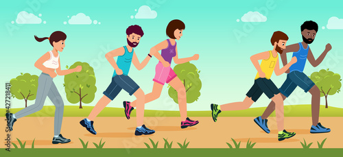 Sports competitions, outdoor training, athletics. Healthy active lifestyle.