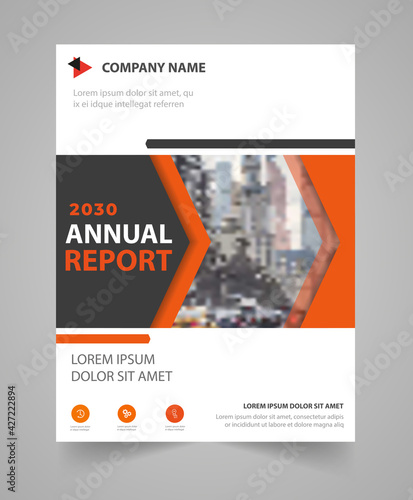 Vector business   annual report brochure flyer design template