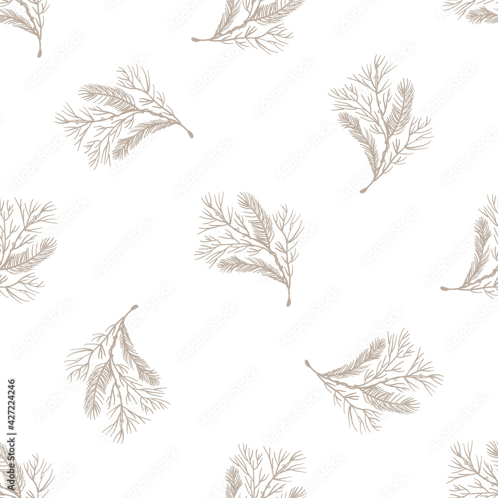 Seamless minimalist doodle flower pattern background. Calm two tone color  wallpaper. Simple modern scandi unisex baby design. Organic childish gender  neutral baby all over print. Hand drawn floral. Stock Vector | Adobe