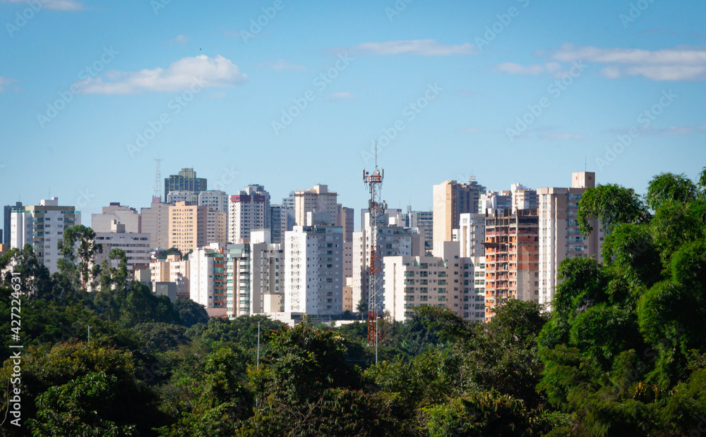 Vista parcial, Cidade de Uberlândia Minas Gerais, Brasil