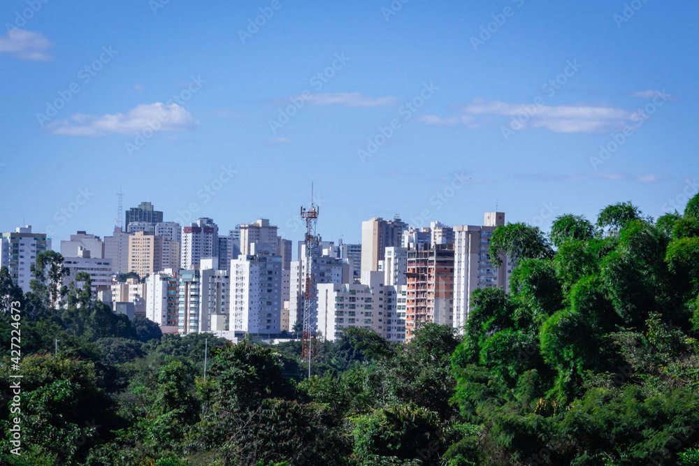 Vista parcial, Cidade de Uberlândia Minas Gerais, Brasil