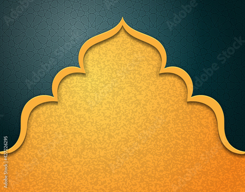 Muslim feast of the holy month of Ramadan.  High detailed realistic illustration