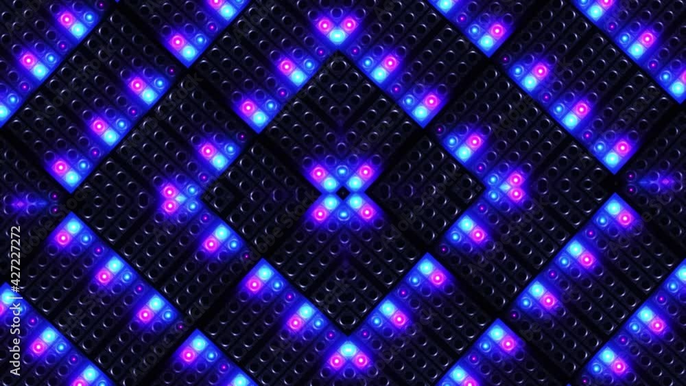 Panel Led Flashing kaleidoscope Looped Video Panel Led Flashing kaleidoscope Looped Video