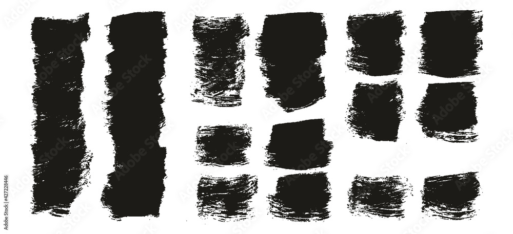 Flat Paint Brush Thick Short Background High Detail Abstract Vector Background Extra Set Flat Paint Brush Thick Short Background High Detail Abstract Vector Background Extra Set