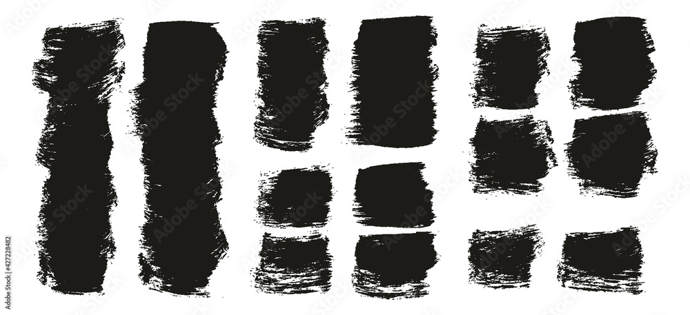 Flat Paint Brush Thick Short Background High Detail Abstract Vector Background Extra Set Flat Paint Brush Thick Short Background High Detail Abstract Vector Background Extra Set