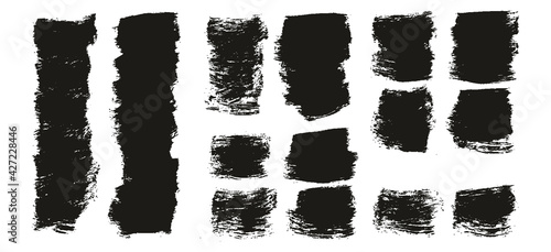 Flat Paint Brush Thick Short Background High Detail Abstract Vector Background Extra Set 
