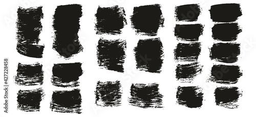 Flat Paint Brush Thick Short Background High Detail Abstract Vector Background Extra Set 