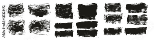 Flat Paint Brush Thick Short Background High Detail Abstract Vector Background Extra Set 