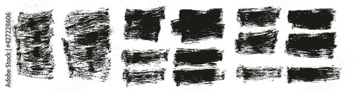 Flat Paint Brush Thick Short Background High Detail Abstract Vector Background Extra Set 