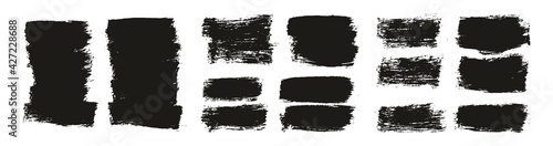 Flat Paint Brush Thick Short Background High Detail Abstract Vector Background Extra Set 