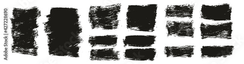 Flat Paint Brush Thick Short Background High Detail Abstract Vector Background Extra Set 