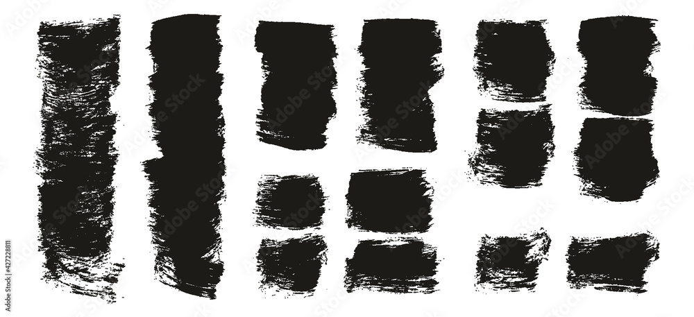 Flat Paint Brush Thick Short Background High Detail Abstract Vector Background Extra Set Flat Paint Brush Thick Short Background High Detail Abstract Vector Background Extra Set