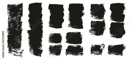 Flat Paint Brush Thick Short Background High Detail Abstract Vector Background Extra Set 