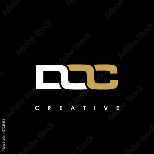 DOC Letter Initial Logo Design Template Vector Illustration