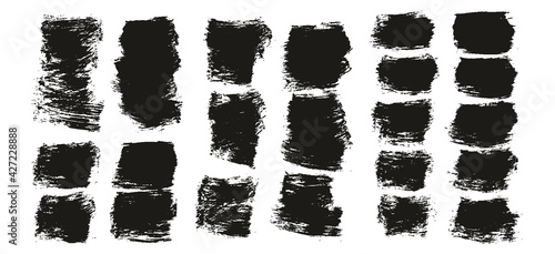 Flat Paint Brush Thick Short Background High Detail Abstract Vector Background Extra Set 