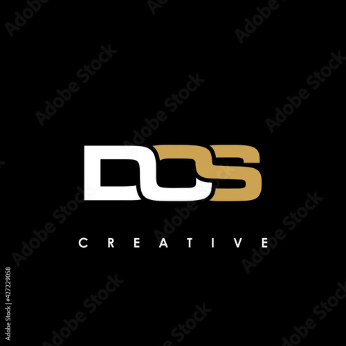 DOS Letter Initial Logo Design Template Vector Illustration