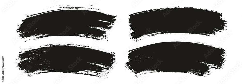 Round Brush Thin Curved Background Artist Brush High Detail Abstract Vector Background Set Round Brush Thin Curved Background Artist Brush High Detail Abstract Vector Background Set
