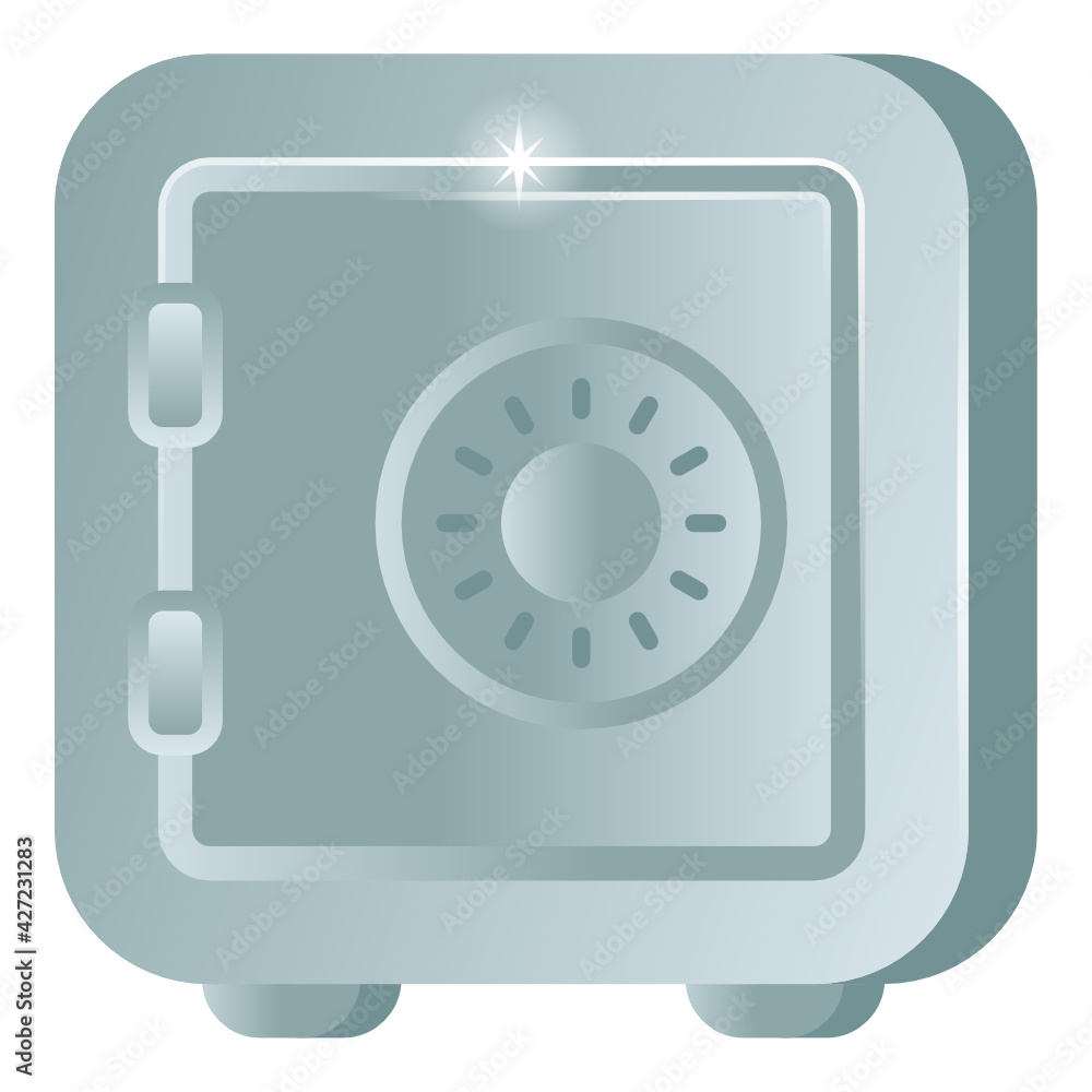 Flat bank vault icon, trendy design
Flat bank vault icon, trendy design