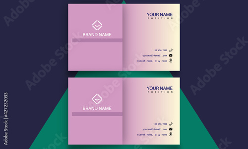 Creative Gradient one sided business card