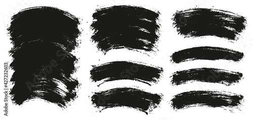 Round Brush Thin Curved Background Artist Brush High Detail Abstract Vector Background Extra Set 
