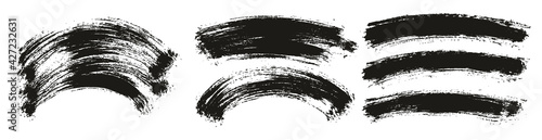 Round Brush Thin Curved Background Artist Brush High Detail Abstract Vector Background Extra Set 