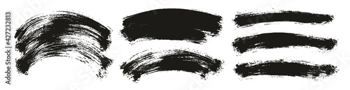 Round Brush Thin Curved Background Artist Brush High Detail Abstract Vector Background Extra Set 