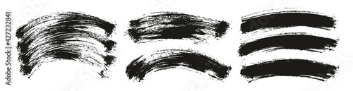 Round Brush Thin Curved Background Artist Brush High Detail Abstract Vector Background Extra Set 