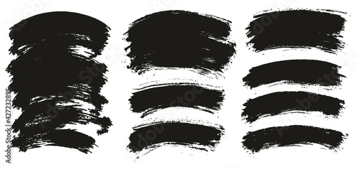 Round Brush Thin Curved Background Artist Brush High Detail Abstract Vector Background Extra Set 