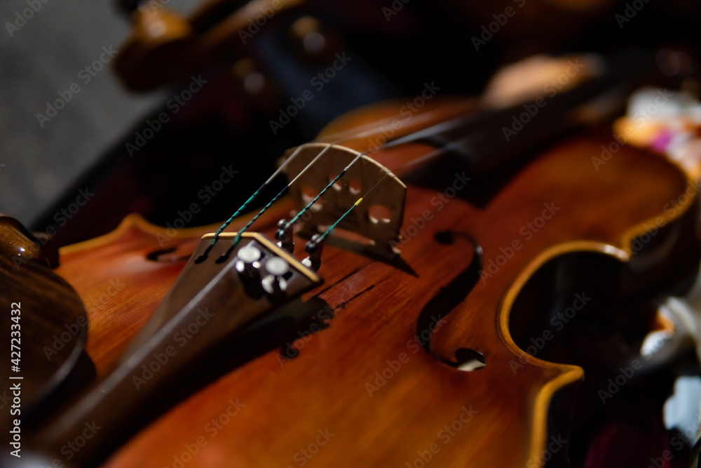 Fototapeta premium close up of a violin