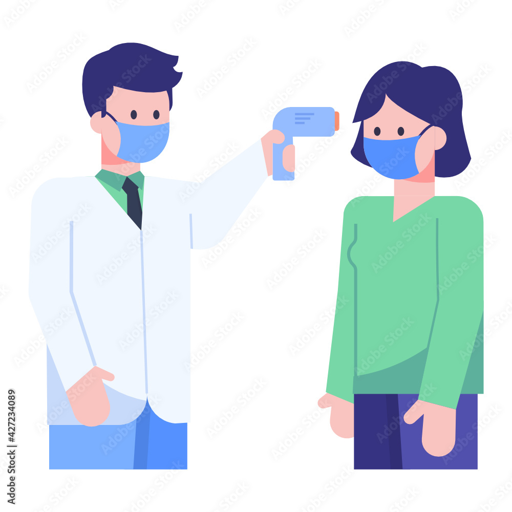 Doctor with assistant having discussion, flat concept icon
Doctor with assistant having discussion, flat concept icon