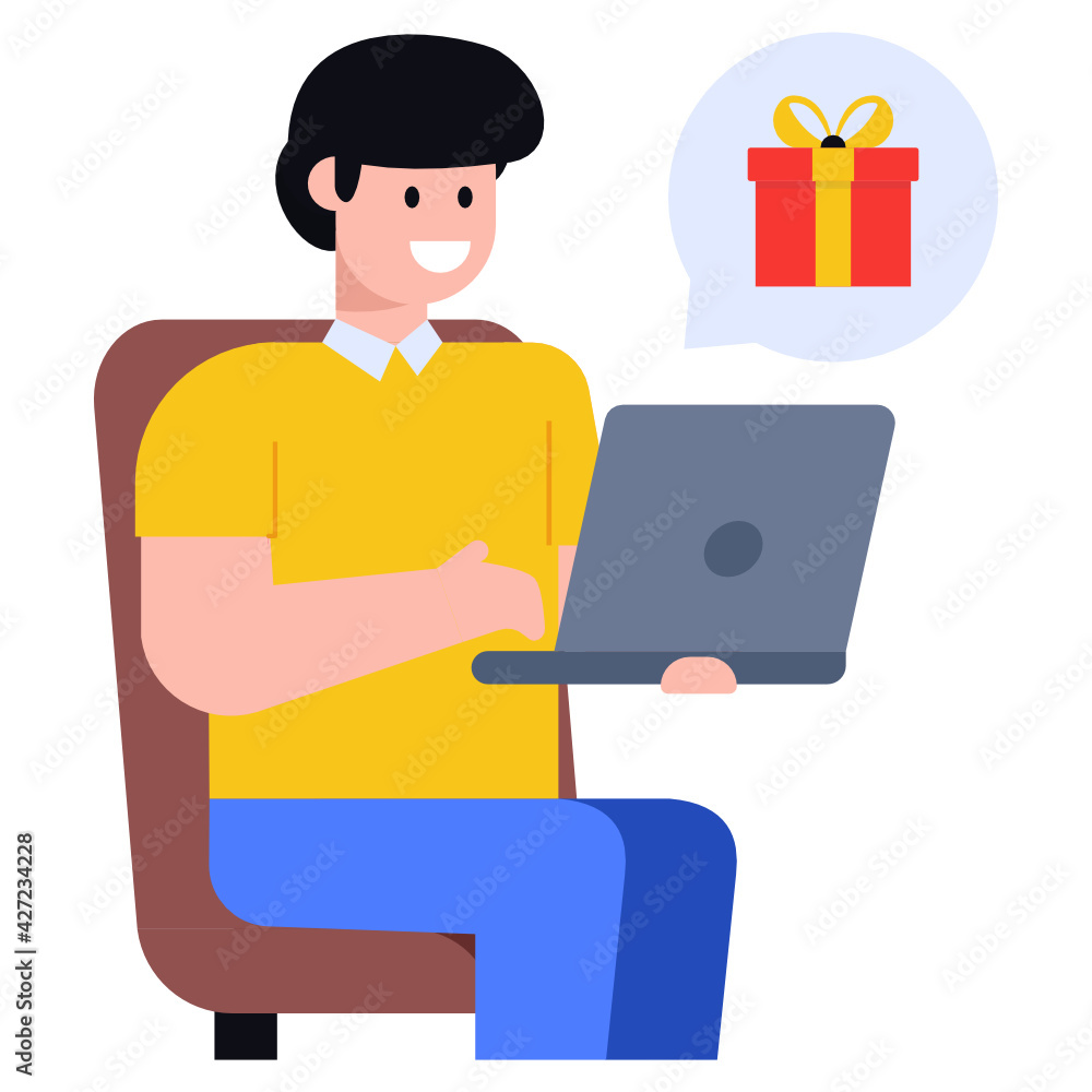 Download online buy concept icon in flat design
Download online buy concept icon in flat design