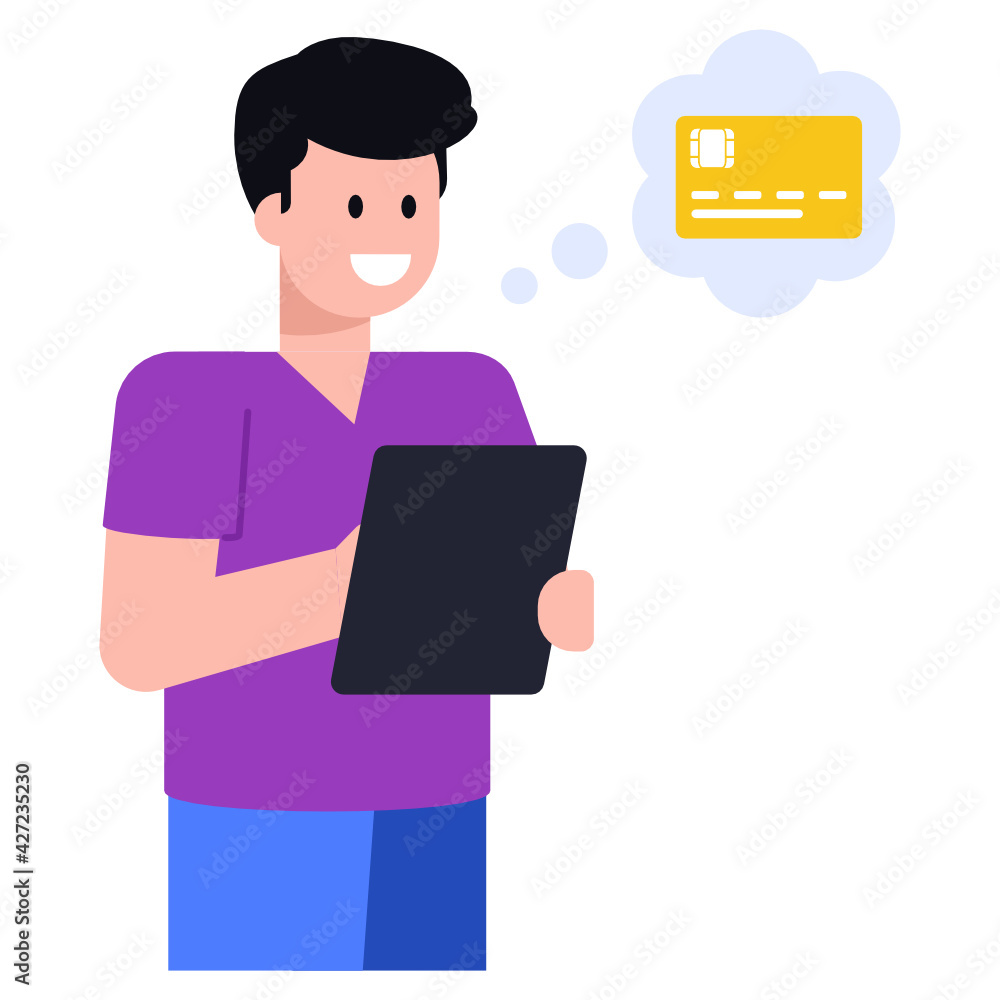 A shopping man flat icon with premium download
A shopping man flat icon with premium download