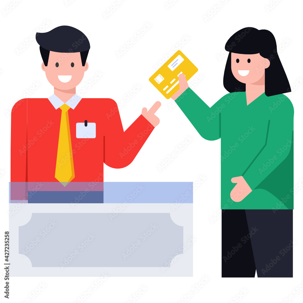 Download payment counter in flat character design
Download payment counter in flat character design