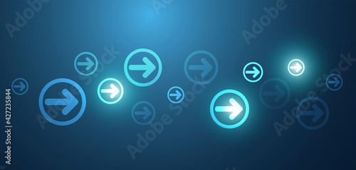icone, frecce, direzione, informazioni, connessione