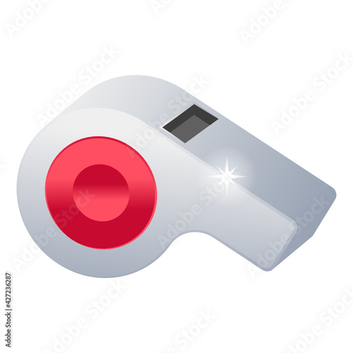 
Editable flat design of whistle icon, editable vector 

