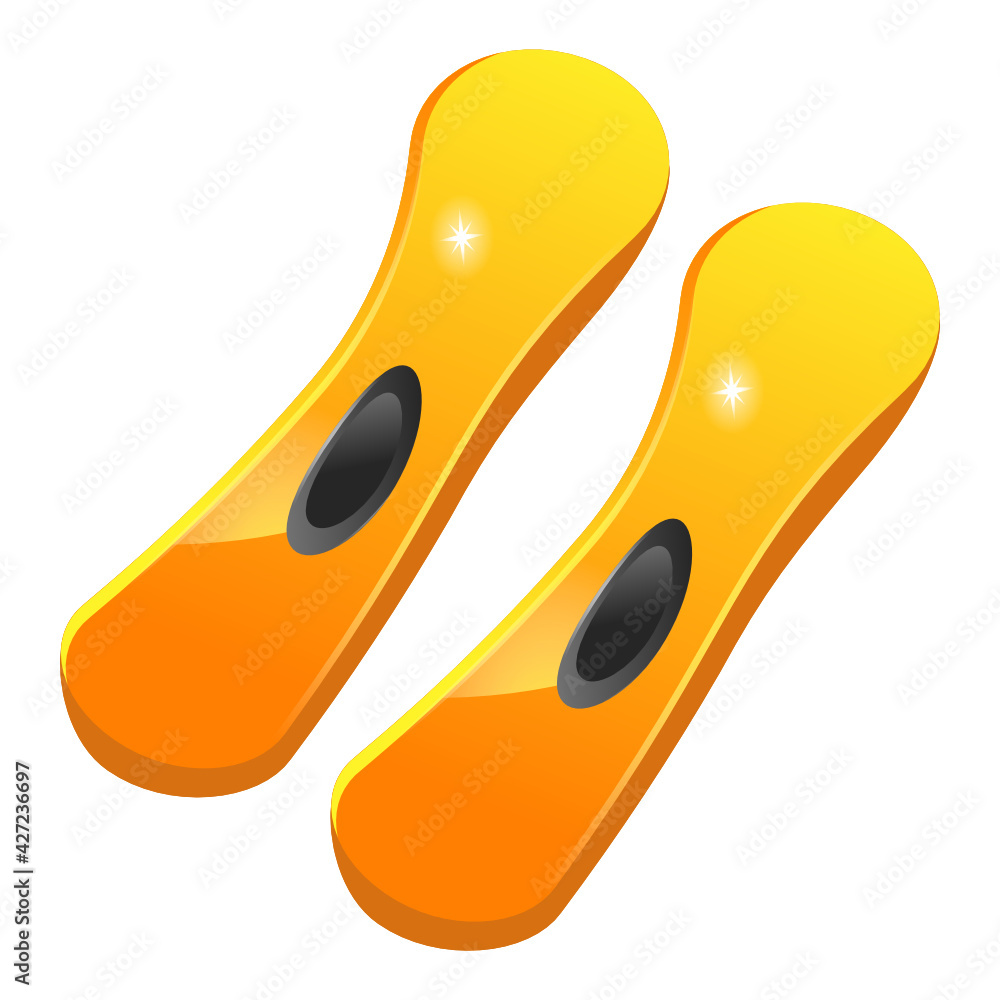 A flat design icon of ski board
A flat design icon of ski board