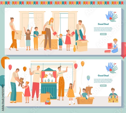 Help volunteer, people character, caring woman old people, pensioner wheelchair weak, design, flat style vector illustration.
