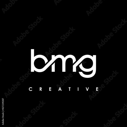 BMG Letter Initial Logo Design Template Vector Illustration photo