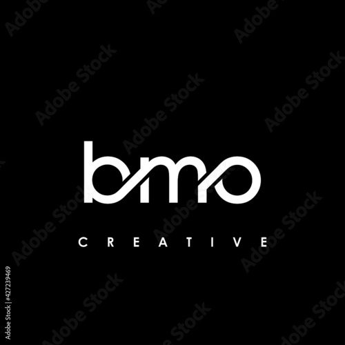 BMO Letter Initial Logo Design Template Vector Illustration