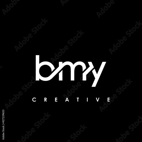 BMY Letter Initial Logo Design Template Vector Illustration