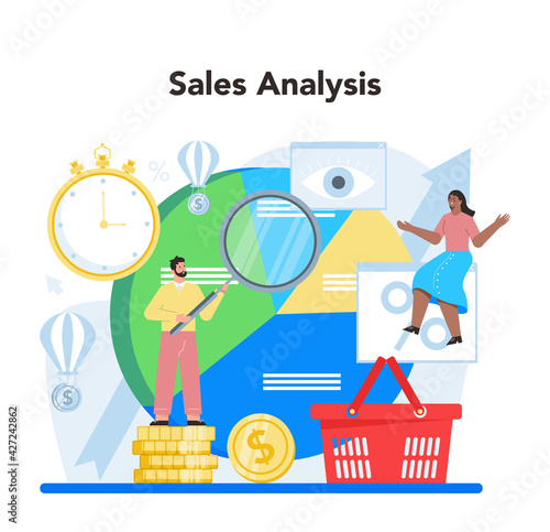 Contextual advertsing and targeting concept. Marketing campaign