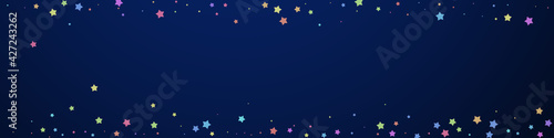 Festive favorable confetti. Celebration stars. Col