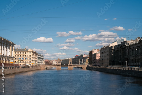Lomonosov bridge in Saint Petersburg