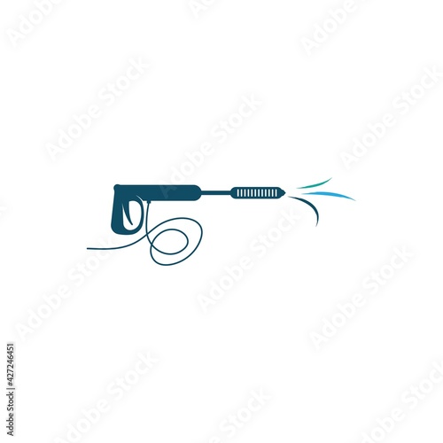 Pressure washing logo template.
