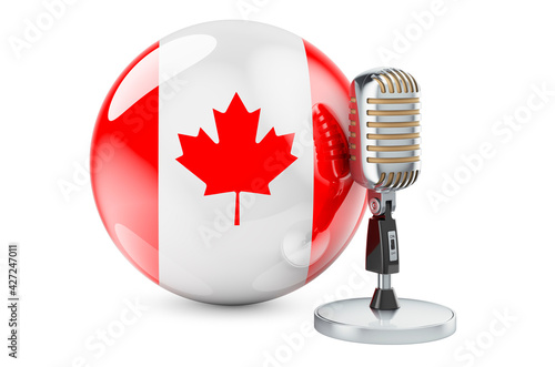 Cuadro en lienzo Music of Canada concept