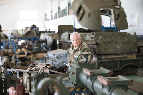 Manufacturing and maintenance of military equipment and tanks