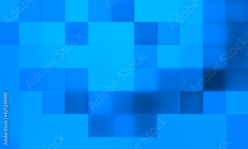 Abstract blue tile squares graphic design