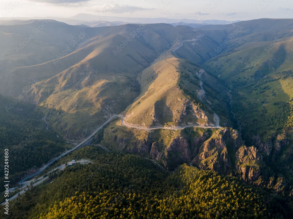 Dzhily-Su Road. Caucasian Mountains