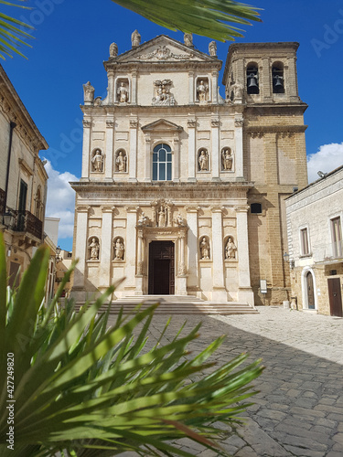 Картината върху платно Church of St. Maria. Mesagne. Puglia. Italy
