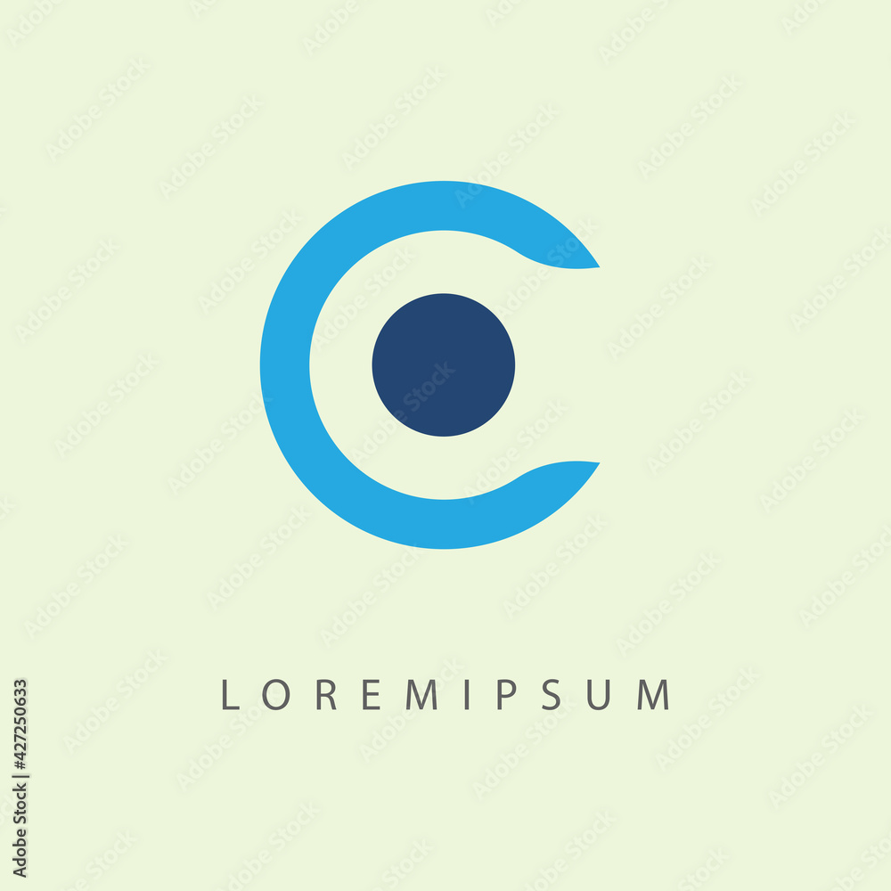 C Letter Business Logo Design Template. Modern Shape Icon Line Art Vector C Letter Business Logo Design Template. Modern Shape Icon Line Art Vector